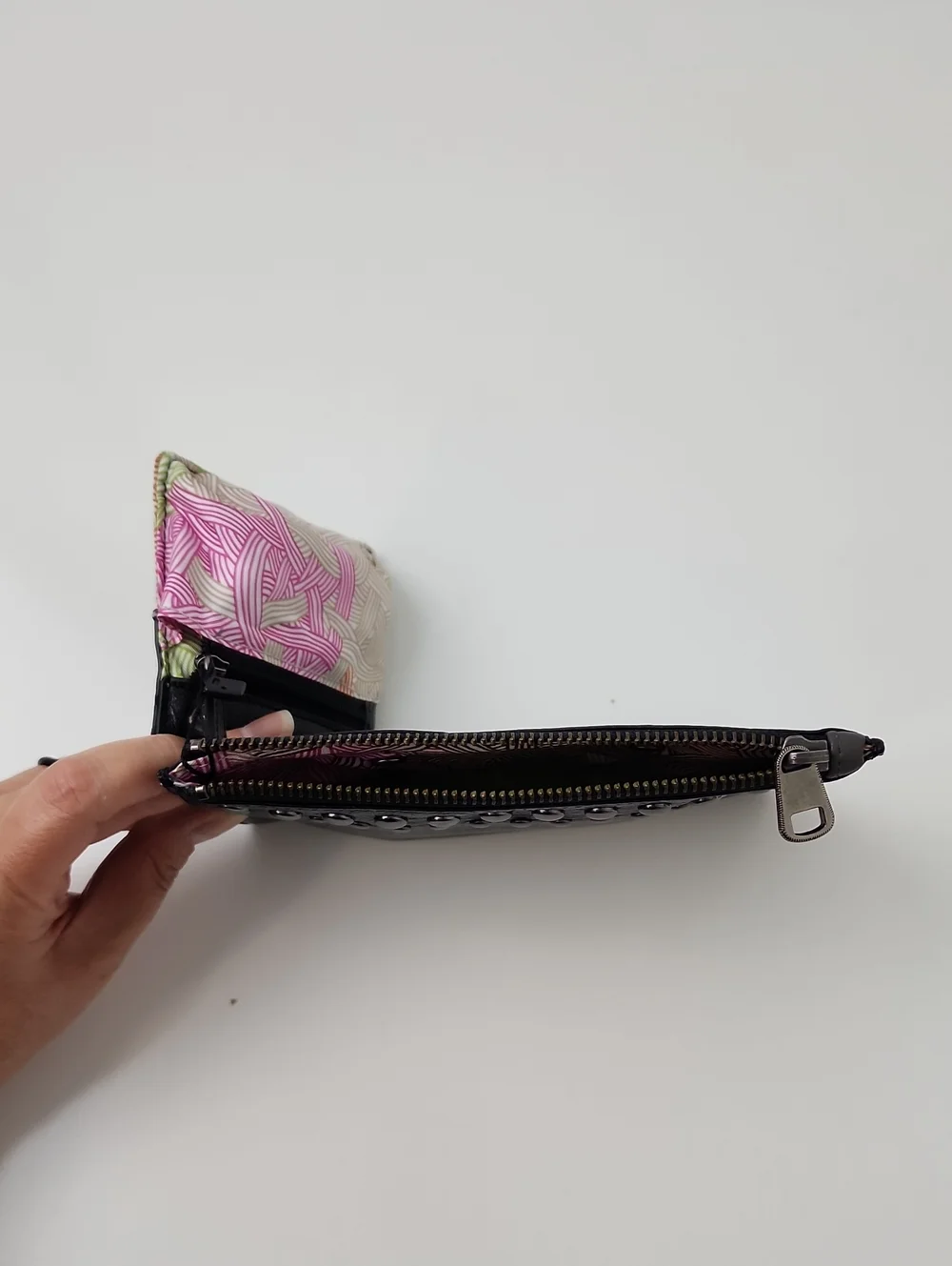 The Sak Portable Power Bank Studded Wristlet Leather Black